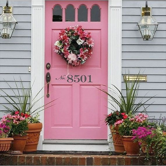 pink doors