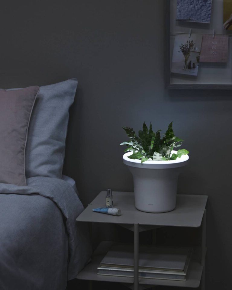 Pots with LED light