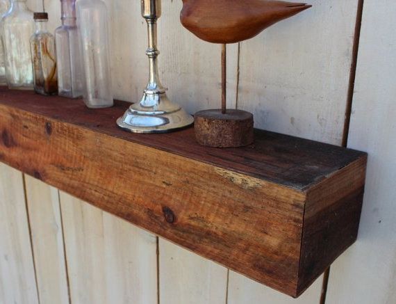 rustic shelves