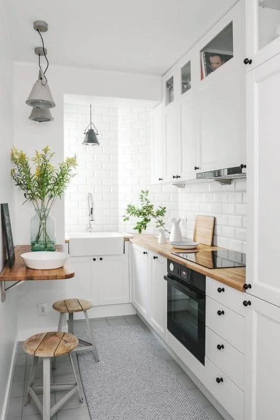 Small wooden kitchens