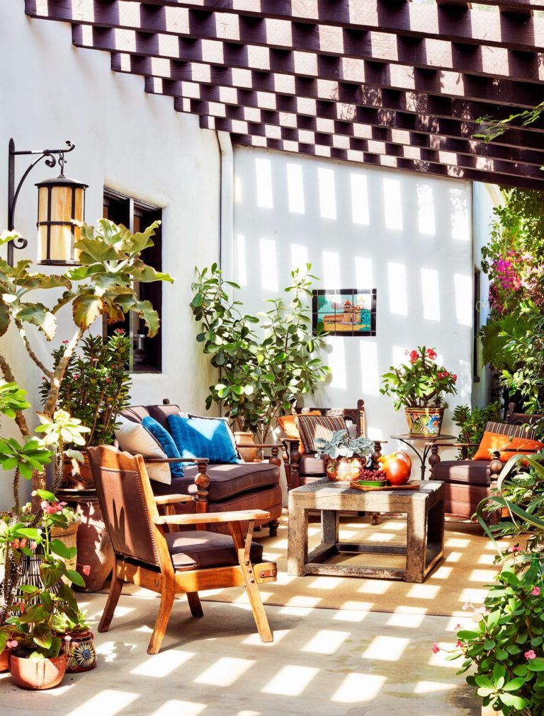 Create an area to relax in patios and gardens