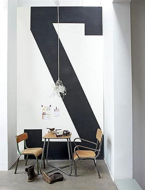 Decorate walls with letters
