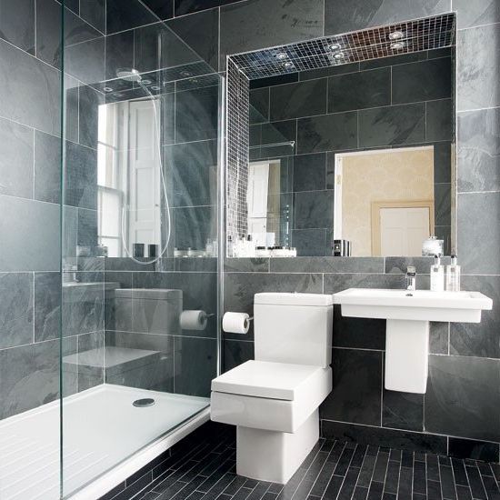 gray modern bathrooms