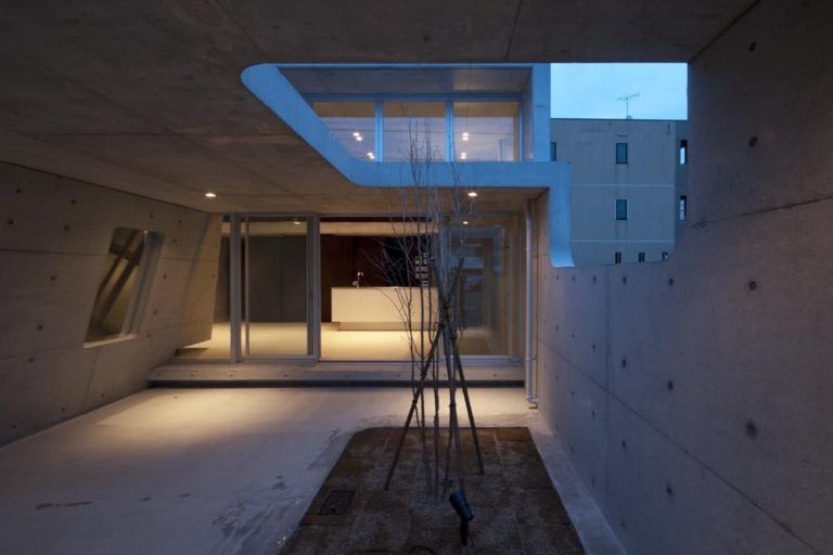 Facades of minimalist houses