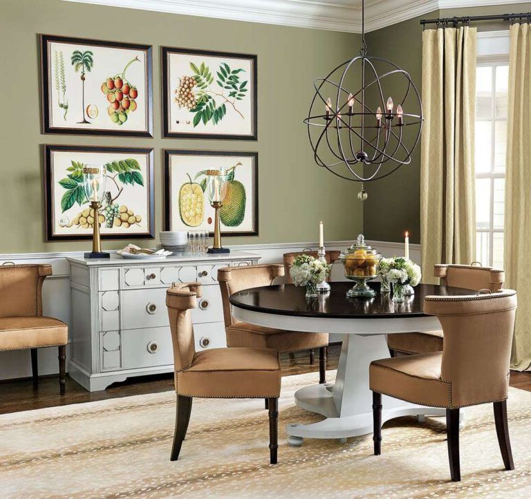 green dining rooms