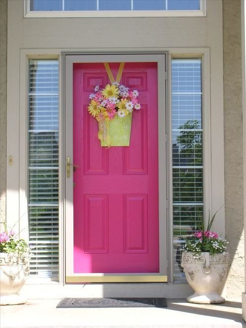 pink doors