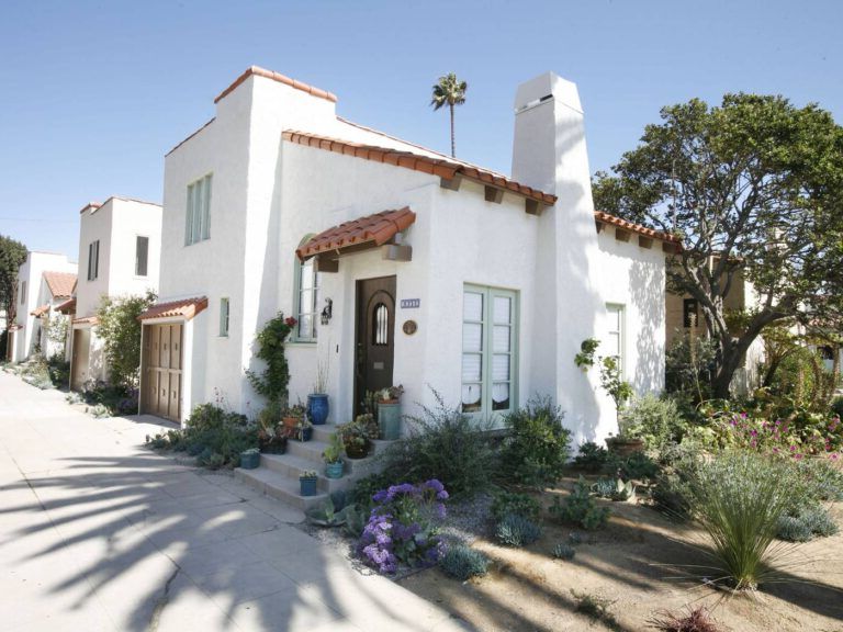 Patios and gardens of Mediterranean houses