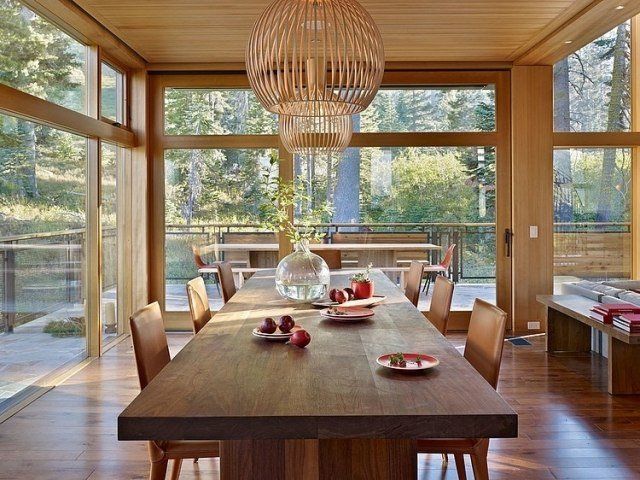 modern rustic dining rooms