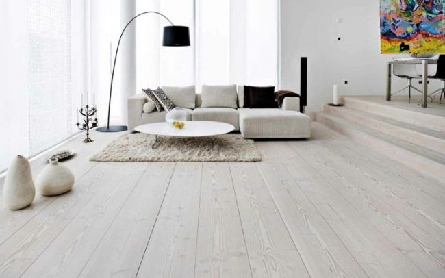 White rooms combined with gray or black