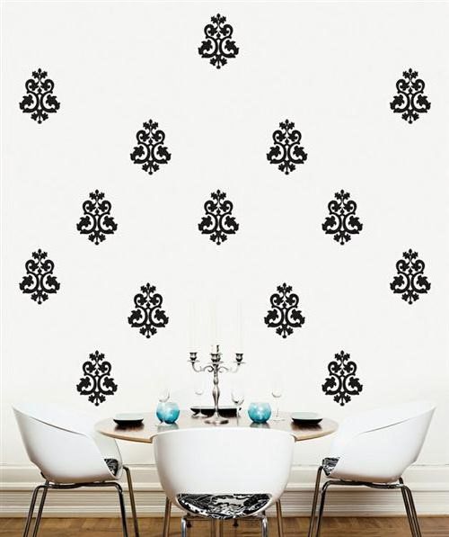 Wall decoration with vinyl