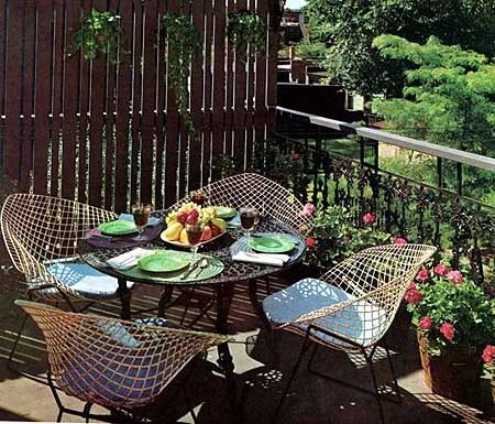 Garden and patio decoration vintage style