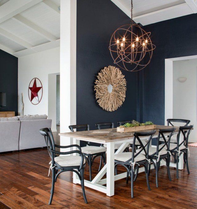 modern rustic dining rooms