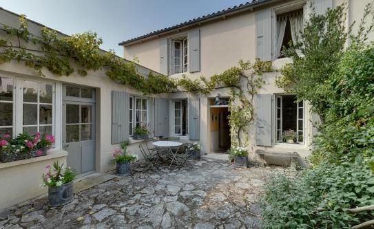 Facades of French houses