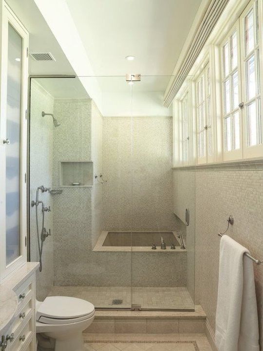 bathtub and shower together