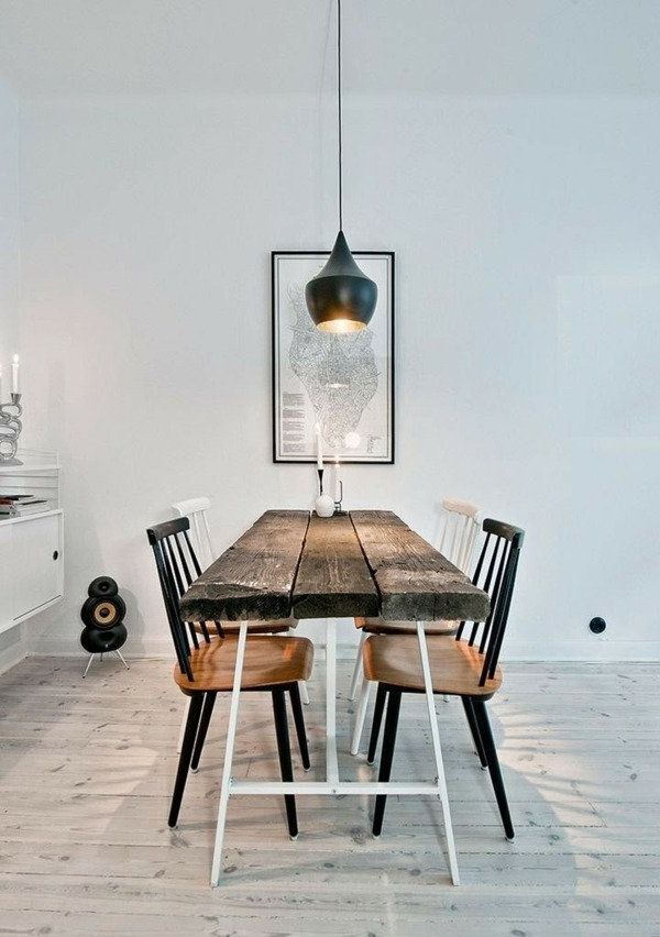 Scandinavian minimalist dining rooms