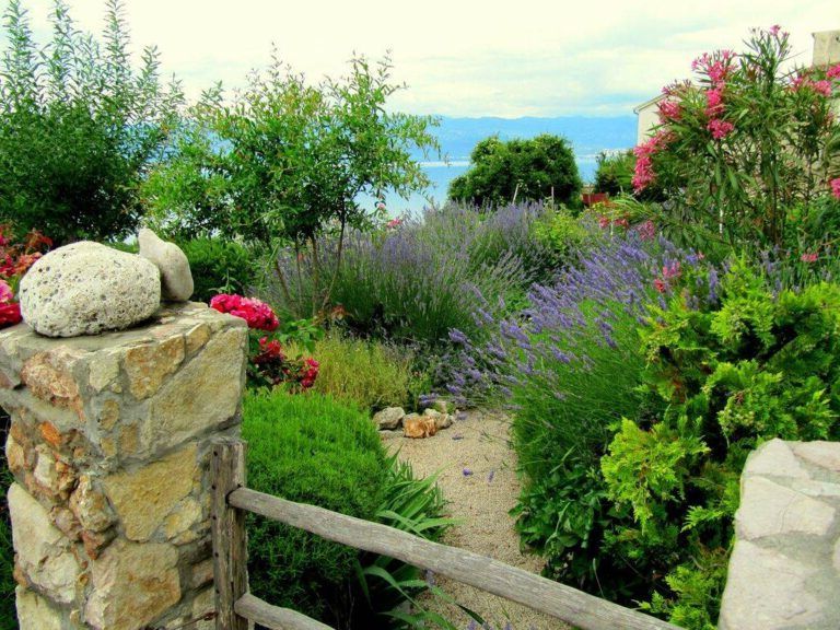 Patios and gardens of Mediterranean houses