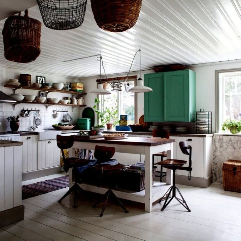 Ornaments in vintage kitchens