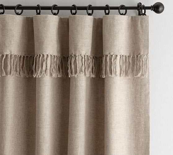 fringed curtains