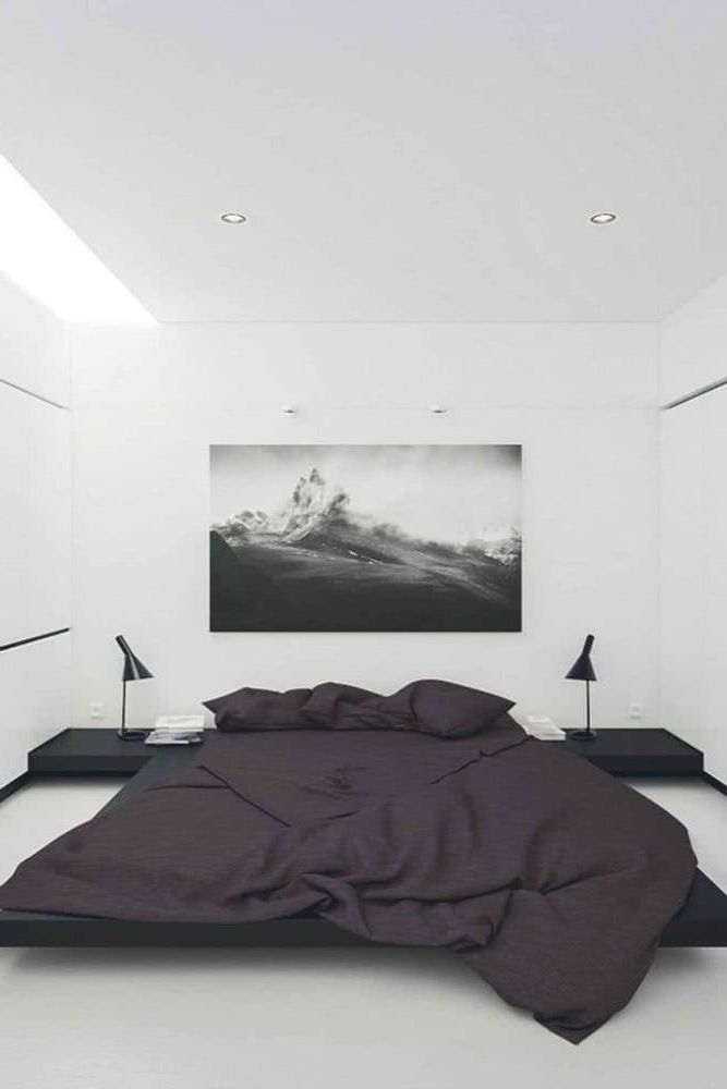 Furniture in minimalist bedrooms