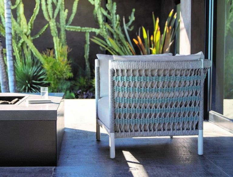 Modern wicker or rattan chairs