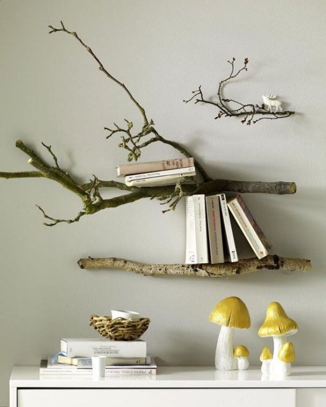 Recycled crafts with branches