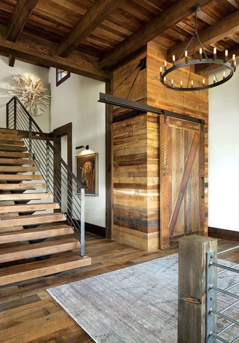 Wood on floors, doors and windows