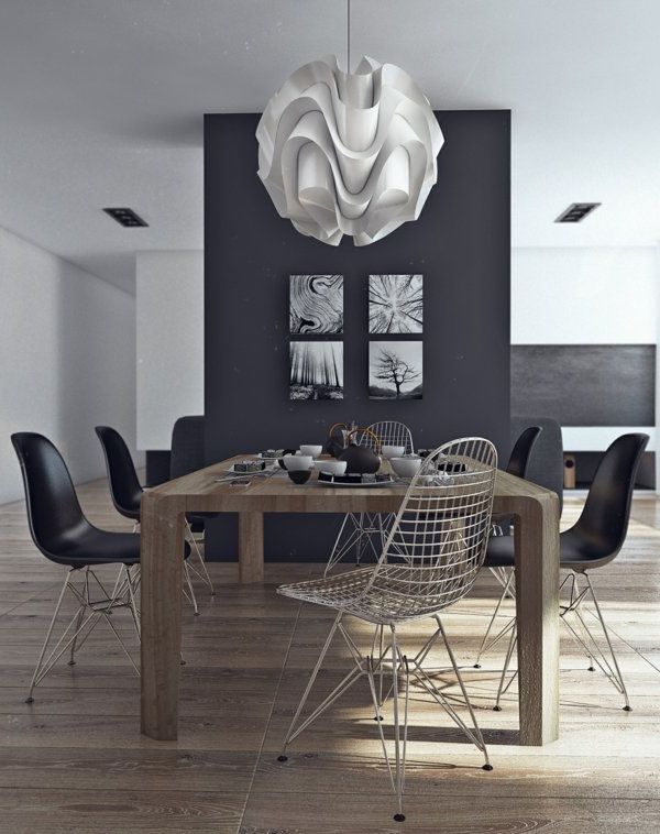 industrial minimalist dining rooms