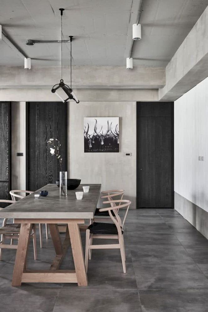 Industrial modern dining rooms