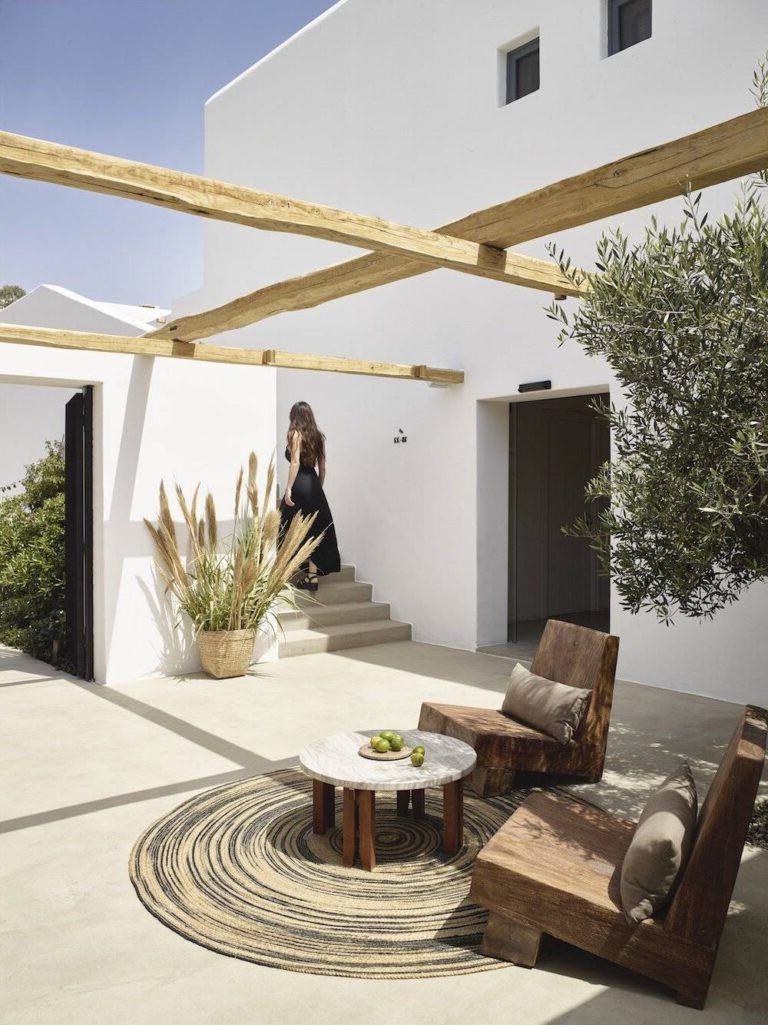 Patios and gardens of Mediterranean houses