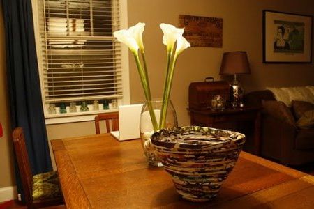 Baskets with old magazines