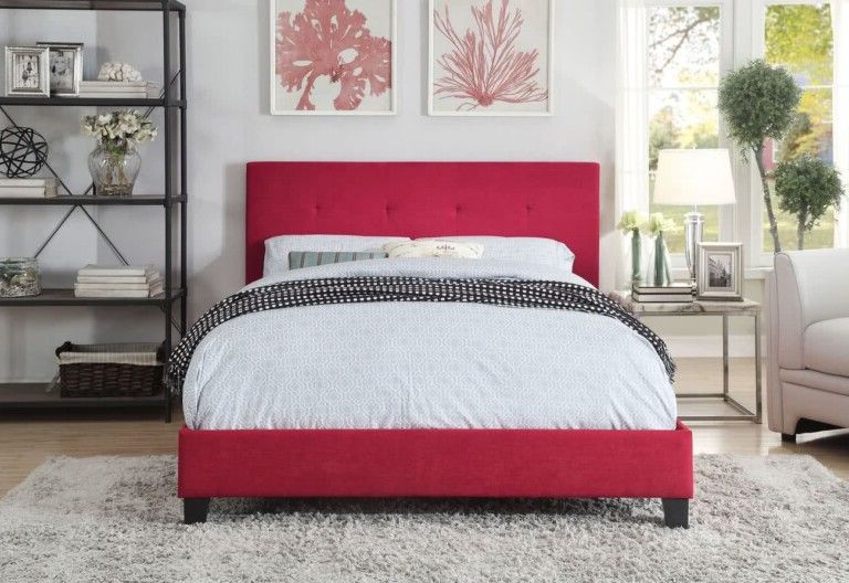 red and gray rooms