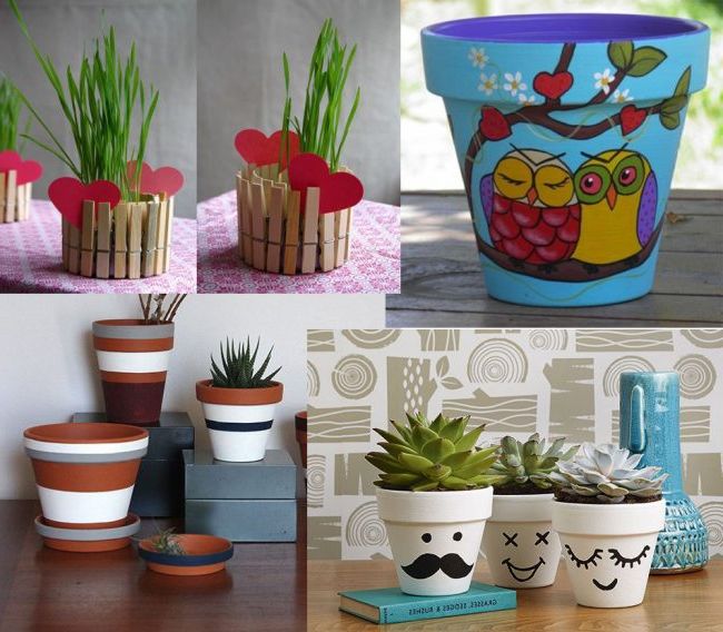 Decorated pots 5 easy and cheap ideas to do at home