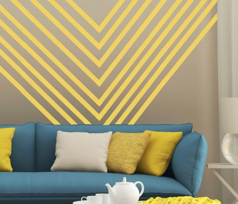 Striped wall decoration