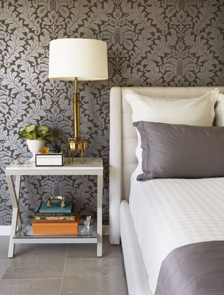 Decorate walls with wallpaper or wallpaper