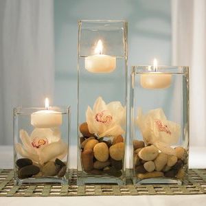 Centerpieces with candles