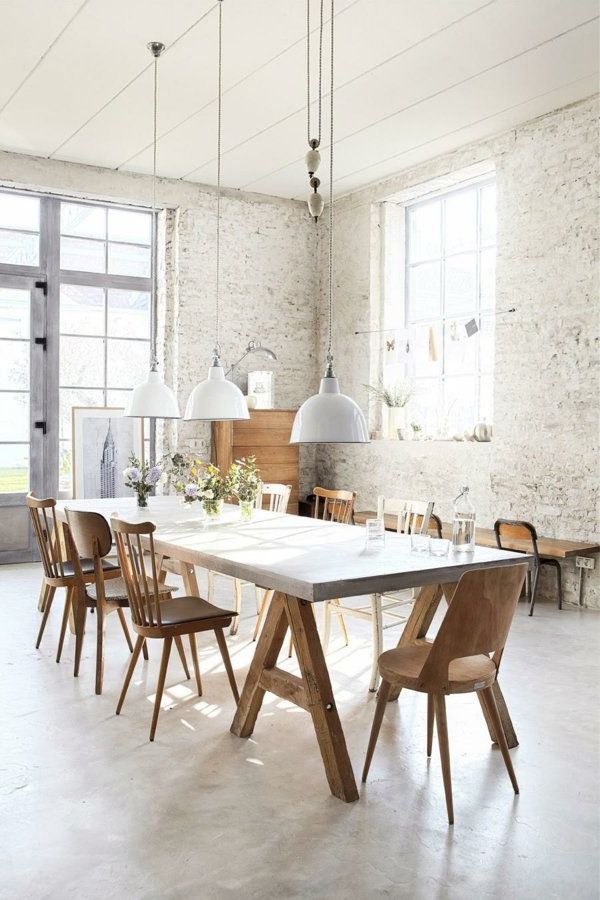 Scandinavian minimalist dining rooms