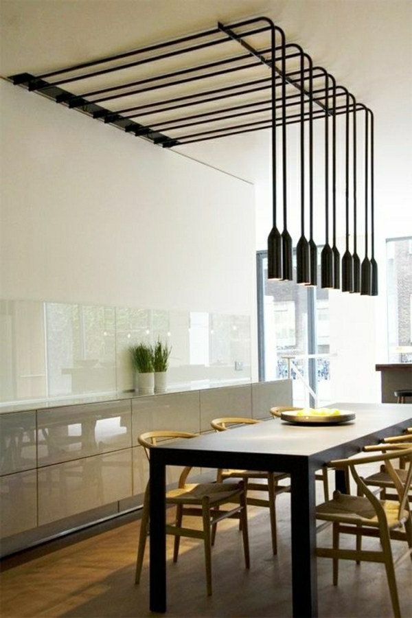 industrial minimalist dining rooms