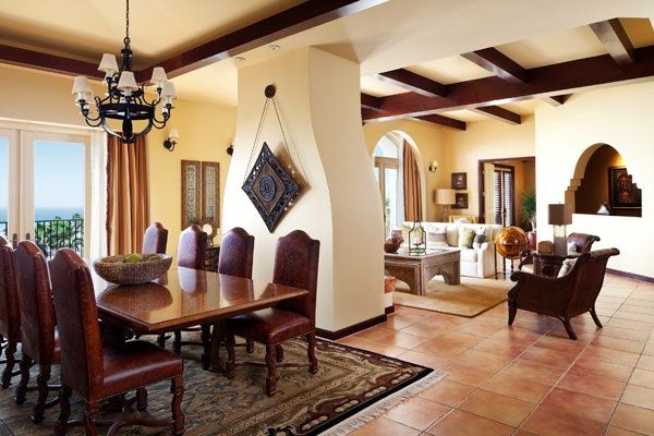 Interiors of Mediterranean houses