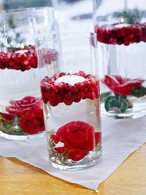 Centerpieces with candles