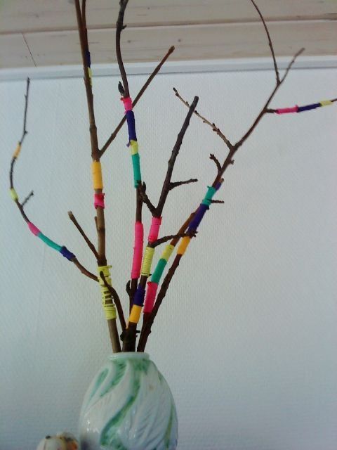 Recycled crafts with branches