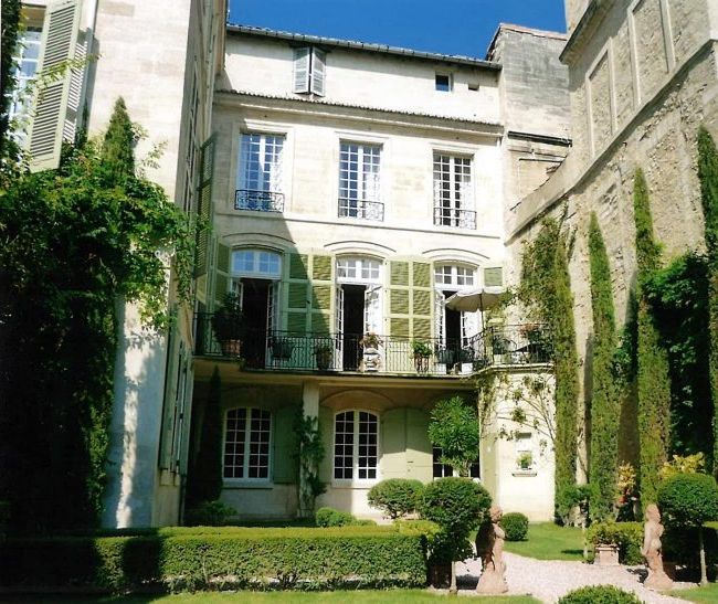 Facades of French houses