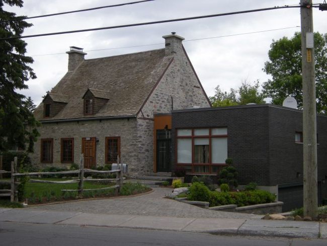 Facades of French houses