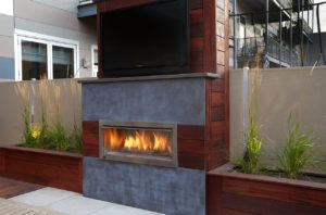 12_2  Wooden Terrace with TV and fireplace