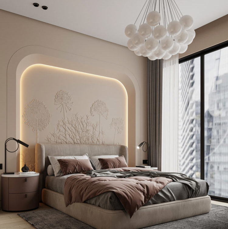 Furnishing accessories for modern bedroom